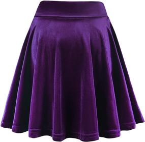 img 3 attached to 👗 EXCHIC Womens Velvet Versatile Stretchy Skirts: Effortlessly Stylish Women's Clothing