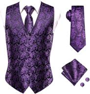 👔 paisley men's accessories set: tie waistcoat, necktie, cufflinks - ties, cummerbunds, and pocket squares logo