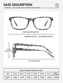 img 3 attached to 👓 CCVOO 5 Pack Blue Light Blocking Reading Glasses - Anti Glare/UV Ray/Eyestrain Fashion Lightweight Eyeglasses for Women/Men