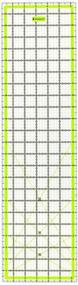 img 3 attached to 📏 Skyhawk Acrylic Quilting Rulers Combo Pack - Rectangular 24-inch x 6.5-inch and Square 9.5-inch x 9.5-inch with Double-Colored Grid Lines and 14 Non-Slip Rings