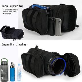 img 1 attached to ZXIRANYUN Tactical Water Bottle Bag for Outdoor Camping Trip, Multi-Function Mount with Adjustable Shoulder Strap, Large-Capacity Waist Water Bottle Bag