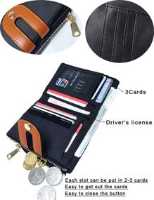 img 3 attached to Womens Bifold Leather Wallet Compact Women's Handbags & Wallets in Wallets