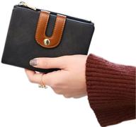 womens bifold leather wallet compact women's handbags & wallets in wallets logo