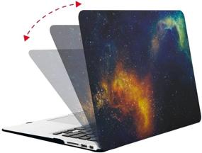 img 2 attached to ⌨️ Funut MacBook Air 11 Inch Case – Ultra Slim Flame Space Hard Cover for A1370 A1465