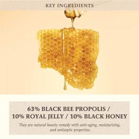 img 1 attached to 🐝 SKINFOOD Черный Прополис Богатая Эссенция - 63% Чистый Черный Прополис Пчелиный Маточный Молочный Концентрат и 10% Экстракт Королевского Маточного Молочка - Подтяжка Кожи Сыворотка для Королевской Благоуханной Эссенции Тоника для Лица - 1.69 ж.у. (50мл)