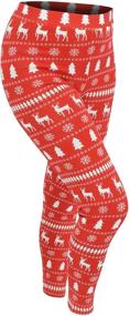 img 1 attached to 🎉 Exclusive Festive Matching Leggings for Baby Girls' Clothing