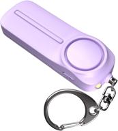self defense safesound personal alarm keychain – 130 db siren safety protection device with led light – emergency security alert key chain whistle for women logo