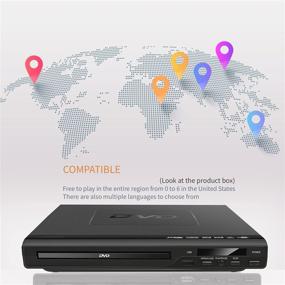 img 2 attached to 📀 Ultimate HDMI Region Free DVD Player with USB Input & Remote Control - Ideal for Home Study and TV Entertainment