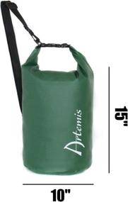 img 3 attached to 🌊 Artemis - 15L Waterproof Dry Bag with Internal Pockets and Key Clip, Ideal for Kayaking, Paddle Boarding, Rafting, Tubing, Boating, Beach, Hiking, Hunting, Fishing