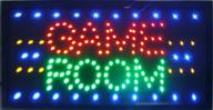 🎮 chenxi led neon game room sign entertainment led store display light animated 19 x 10 inch indoor using (48 x 25 cm, game room) логотип