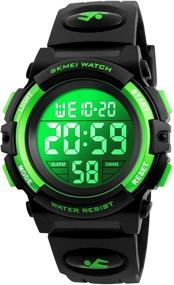 img 4 attached to 🌈 Waterproof Electronic Colorful Children Boys' Watches: A Digital Wrist Watch Choice