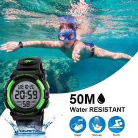 img 2 attached to 🌈 Waterproof Electronic Colorful Children Boys' Watches: A Digital Wrist Watch Choice