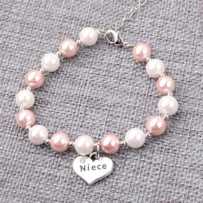 img 1 attached to 💕 Forever Connected: RUNXINTD Aunt Bracelet - A Heartwarming Gift for Aunt and Niece