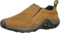 👞 comfort and style combined: merrell jungle moc wide width men's slip-on loafers logo