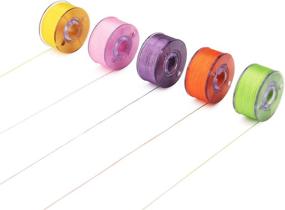 img 1 attached to Simthread Colorful Prewound Bobbins Embroidery Sewing