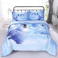 wowelife penguin comforter playing fitted logo