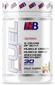 img 3 attached to Порошок NutritionBizz BCAA - 5 г BCAA аминокислот для восстановления мышц, роста и выносливости - напиток после тренировки, 30 порций (фруктовое пунш)