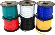 🔌 600 feet total, 16-gauge low voltage primary wire 6 roll color pack – copper clad aluminum cable for car stereo amplifier, remote trailer harness wiring – ideal for 12 volt applications. also available in sets of 4 or 10 colors. logo