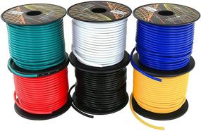 img 4 attached to 🔌 600 Feet Total, 16-Gauge Low Voltage Primary Wire 6 Roll Color Pack – Copper Clad Aluminum Cable for Car Stereo Amplifier, Remote Trailer Harness Wiring – Ideal for 12 Volt Applications. Also available in sets of 4 or 10 Colors.