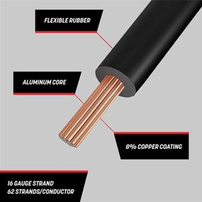 img 1 attached to 🔌 600 Feet Total, 16-Gauge Low Voltage Primary Wire 6 Roll Color Pack – Copper Clad Aluminum Cable for Car Stereo Amplifier, Remote Trailer Harness Wiring – Ideal for 12 Volt Applications. Also available in sets of 4 or 10 Colors.