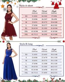 img 1 attached to BeryLove Womens Floral Bridesmaid BLP7005RedM Women's Clothing for Dresses