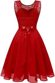 img 2 attached to BeryLove Womens Floral Bridesmaid BLP7005RedM Women's Clothing for Dresses