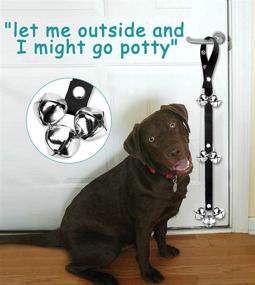 img 3 attached to 🔔 Doyoo 2-Pack Dog Doorbells: Premium Quality Training Bells for Effective Puppy Potty Training - Adjustable, Loud, 1.4" DoorBells