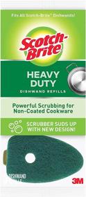 img 1 attached to 🧽 18 Refills of Scotch-Brite Heavy Duty Dishwand | Keep Hands Clean & Mess-Free
