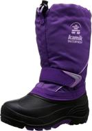 kamik sleet туфли и ботинки для мальчиков малышей, цвет - фиолетовый логотип