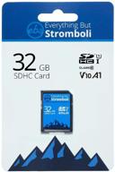 📷 everything but stromboli 32gb sd card: high-speed class 10 uhs-1 u1 memory card for camera, computer, trail cam, video camcorder logo