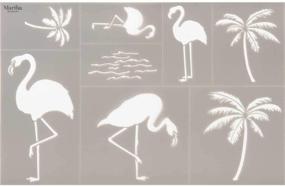 img 1 attached to Transform Your Crafts with Martha Stewart Flamingo Laser Cut Stencil