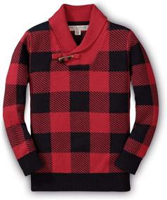 img 4 attached to 👕 Stylish and Comfortable: Hope Henry Letterman Sweater Cardigan for Boys' Clothing