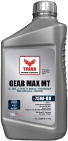 img 3 attached to 🔧 Triax Gear Max MT 75W-80 GL-4: Full Synthetic Manual Transmission and Gear Box Oil - Chrysler, Honda, and Toyota Compatible (1 Quart)