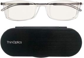img 2 attached to ThinOptics Brooklyn Anodized Aluminum Rectangular Vision Care