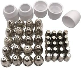 img 2 attached to 🔧 Eyourlife 45pcs Plasma Electrode Tip Nozzle Kit: High-Quality Consumables for P-80 Cutter Torch, 1.5 100Amp Capacity