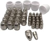 🔧 eyourlife 45pcs plasma electrode tip nozzle kit: high-quality consumables for p-80 cutter torch, 1.5 100amp capacity logo