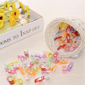 img 1 attached to 🧵 180 Multicolor Plastic Clips for Sewing, Crafts, Quilting, Crochet, Knitting, Binding, Paper and More