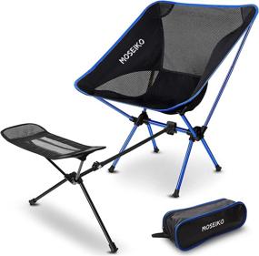 img 4 attached to MOSEIKO Ultralight Portable Retractable Footrest Outdoor Recreation