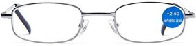 img 3 attached to 👓 Viscare Metal Full Rim Reading Glasses: 3-Pair Bundle with Spring Hinges for Enhanced Comfort and Durability