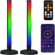 yql led rgb smart light bars with alexa/google assistant - music sync tv backlights, desk and ambient color changing lighting wifi for pc gaming room decor логотип