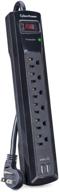 ⚡️ cyberpower csp604u professional surge protector: 6 outlets, 2 usb charge ports, 1200j/125v, 4ft power cord logo