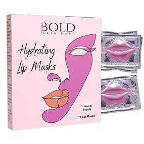 img 4 attached to 💋 Bold Skincare Lip Therapy - Collagen Infused Lip Mask for Dry Lips, Lip Plumper & Moisturizer, Chapped Lip Treatment - Premium Lip Care with Hydrating Collagen, Hyaluronic Acid, Vitamin C & E - 1-Month Supply