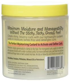 img 1 attached to 🏽 CurlyKids Yellow Mixed Haircare Custard for Kids - 6 Ounce