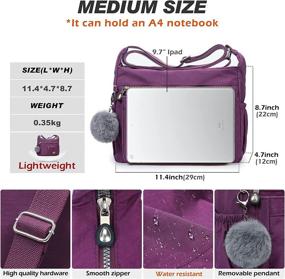 img 1 attached to Multi-Pocket Crossbody Shoulder Bag for Women with Matching Wallet - Handbags & Purses