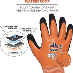 img 1 attached to 🚰 Ergodyne ProFlex 7551 Waterproof Coated Occupational Health & Safety Products