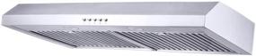 img 4 attached to 🍳 Kitchenexus 30-Inch Range Hood: Ducted/Ductless Convertible Stainless Steel Kitchen Vent Hood with LED Lighting and Reusable Filters (300CFM)