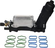 🚘 enhanced engine oil cooler and filter housing adapter kit - replaces oem part numbers 68105583af, 68105583ae - compatible with chrysler, dodge, and jeep 3.6l v6 vehicles - models: 200, town & country, grand caravan, wrangler, ram logo