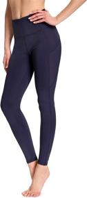 img 1 attached to 🩳 MUUBOOX Women's Yoga Pants Leggings with 3 Pockets - Tummy Control, 4-Way Stretch Workout Leggings with Extra Pockets