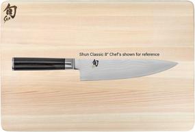 img 1 attached to 🔪 Shun DM0816 Hinoki Cutting Board, Medium: Enhance Precision and Style in Your Kitchen