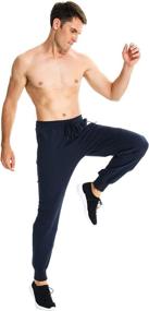 img 2 attached to Sykooria Athletic Running Drawstring Sweatpants Sports & Fitness for Running